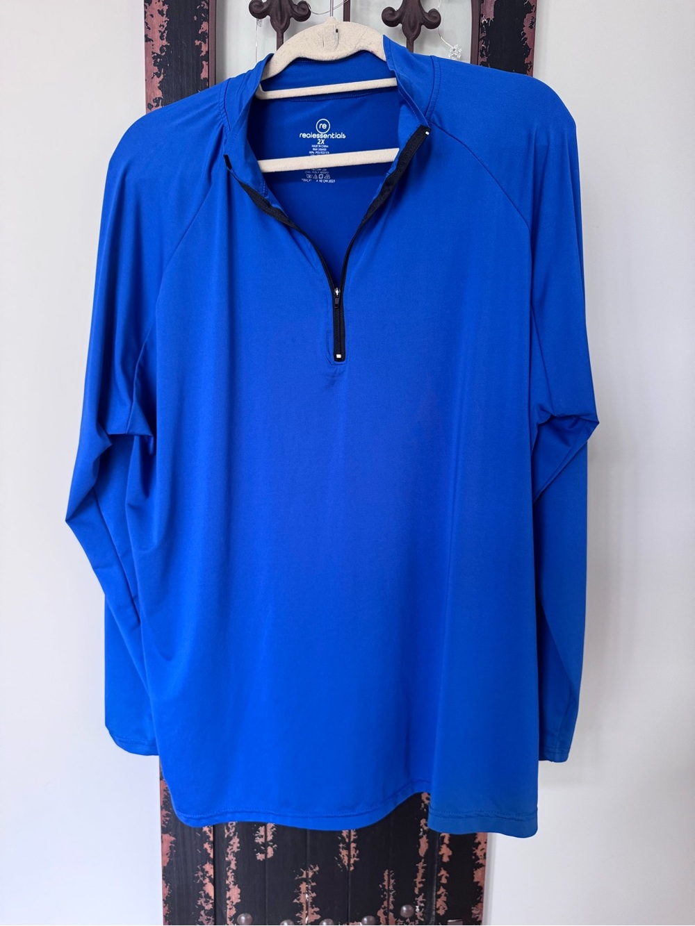 Essentials Women's Royal Blue Quarter-Zip Pullover - Picture 4 of 4